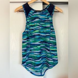Lululemon Blue Mesh Racerback Tank Top Size 2